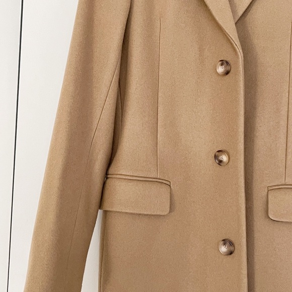 Sandro - Men’s - Beige / Caramel Wool Coat - Picture 2 of 7